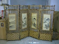 藏品(竹製四季屏風)的圖片